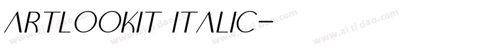ArtlookIT Italic字体转换